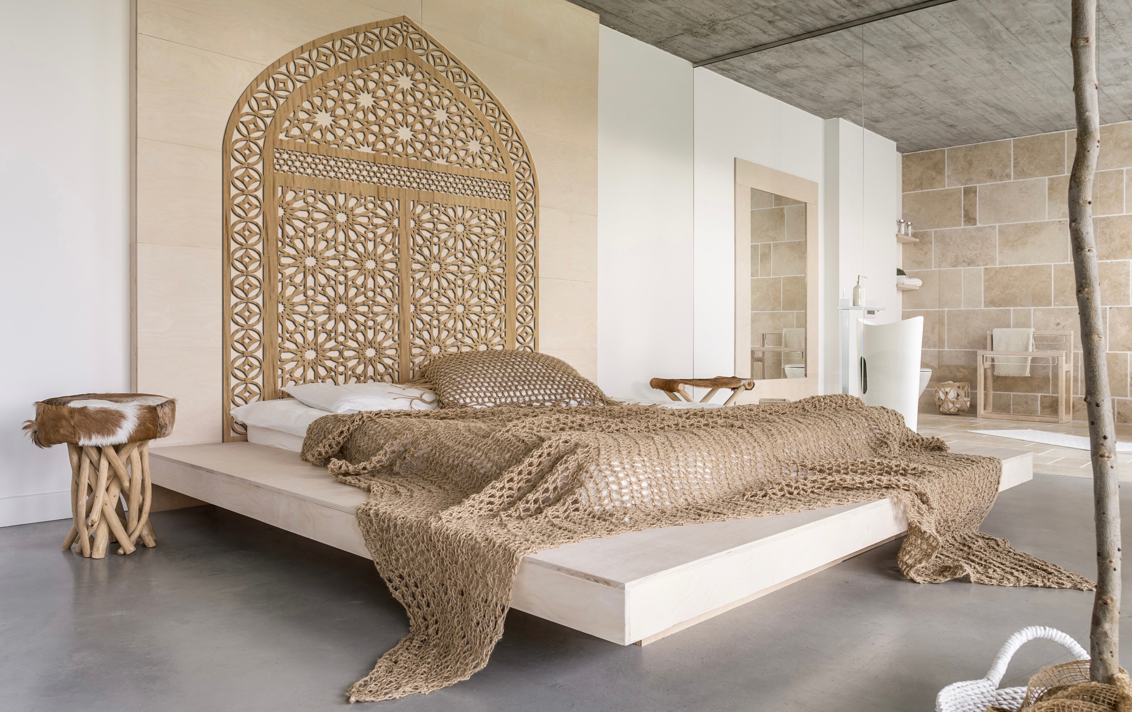 Moroccan decorative headboard backdrop panels